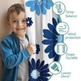 thumbnail image 3 of Blackout Kids Curtains,Blue Pioneer Flower Childrens Insulated Curtains Set Of 2,Bedroom Essentials,Toddler Room Decor 42x54in(106x137cm), 3 of 4