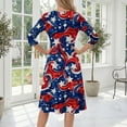thumbnail image 6 of BOMYJESK Womens Maxi Dress Patriotic American Flag Midi Dresses Independence Day Art Print 4th July 2026 Summer Dresses Casual Party Apparel Navy 3XL, 6 of 6
