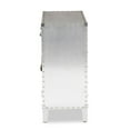 thumbnail image 4 of Baxton Studio Romain Silver Metal 2-Door Accent Storage Cabinet, 4 of 9