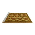 thumbnail image 2 of Ahgly Company Machine Washable Indoor Rectangle Persian Yellow Traditional Area Rugs, 8' x 12', 2 of 4