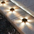 thumbnail image 4 of ¡Precios en Caída!, Paquete de 4 luces solares para el suelo, 6 luces LED para exteriores, luces solares para exteriores mejoradas y brillantes, luces de paisaje para caminos, patios y césped, 4 of 8