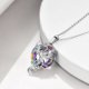 thumbnail image 3 of Collar con colgante de cristal de pájaro de fuego para mujer, collar de fénix de cristal colorido, joyería de moda, 3 of 6