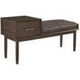 thumbnail image 1 of Ashley Banc de Rangement Gavinville en Faux Cuir Marron, 1 of 1