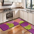 thumbnail image 3 of Kitchen Rugs Sets Of 2,Pink Floral and Petal Pattern Anti Fatigue Kitchen Mat Rugs Non Slip Washable,Decorative Kitchen Floor Mats for Kitchen,Sink,Laundry,17"x47"+17"x47", 3 of 5