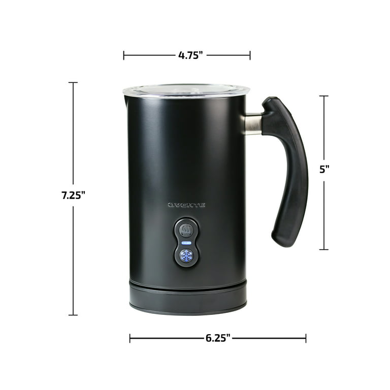 Ovente Electric Stainless Steel Milk Frother and Steamer, Portable Non  Stick Milk Warmer Auto Shut-Off Function Hot and Cold Foam Perfect for  Coffee