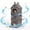 Gray, variant on PLAYRANK Elevated Triple Layer Plastic Cat House with Six Entrances, All Season Weather Resistant Large Multi-Cat Villa, Indoor Backyard Waterproof Pet Cottage,Blue/Gray.