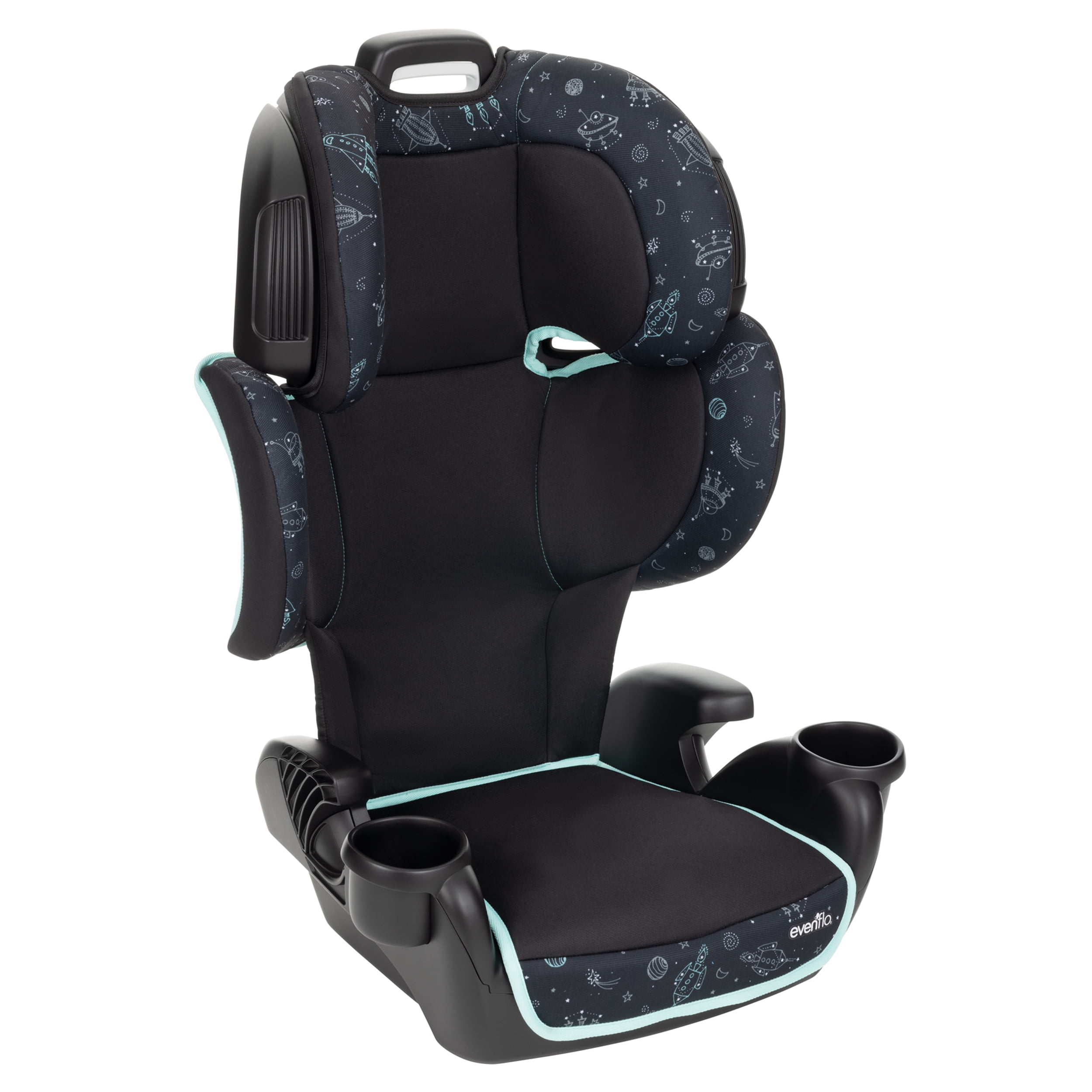 Evenflo GoTime LX Booster Car Seat (Chardon Black), 4 Years +