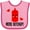 Pink and Fuchsia, variant on Inktastic Ketchup Lover Funny Boys or Girls Baby Bib