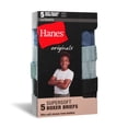 thumbnail image 2 of Boys Hanes® 5 Pack Originals Ultimate SuperSoft Boxer Briefs Underwear Color: Multi Size: LARGE, 2 of 4