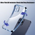thumbnail image 4 of Luxury Clear Case For iPhone 14 13 12 11 15 Pro Max Mini Square Soft Silicone X XR XS Max 8 7 Plus Transparent Back Cover Case, 4 of 7