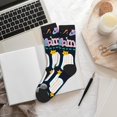 thumbnail image 6 of KLL Space Math Times Tables Print Cool Socks Men's Women's Crew Socks Funny Crazy Novelty Stockings, 6 of 7