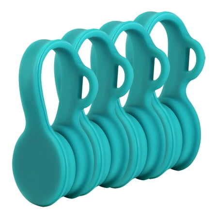 UPC: 0635028906654 | iMountek 4Packs Magnetic Cable Clips Magnet Earphone Wrap Cord Organizer Holder Soft Silicone Green