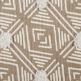 thumbnail image 3 of Stone Diamond Printed Off-White Hand-Loomed Shag Rug Runner 2Ft 3Inx6Ft, 3 of 3