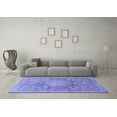 thumbnail image 3 of Ahgly Company Indoor Square Abstract Blue Modern Area Rugs, 7' Square, 3 of 4
