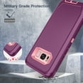 thumbnail image 4 of I-HONVA Compatible with Samsung Galaxy S8 Plus Case,3-Layer Military Grade Drop Protection Anti-Slip Bumper Rugged Shockproof Dustproof Protection 6.2 inch Phone Case,Purple Pink, 4 of 7