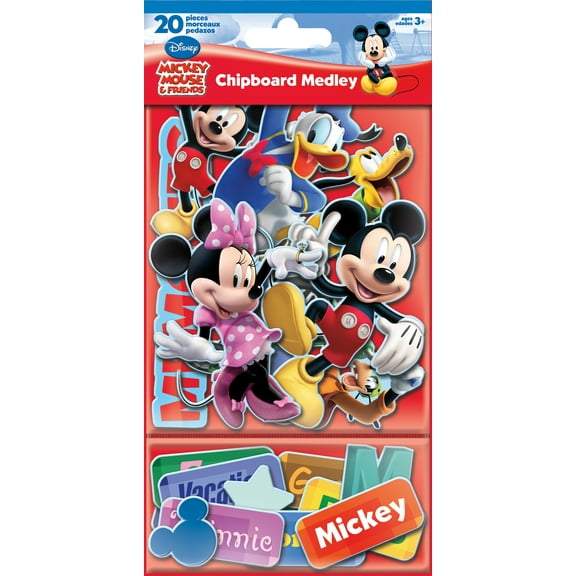 Sticker Decoration Medley - Chipboard Mickey & Friends Games Toys Set Pack sc5001