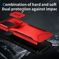 thumbnail image 4 of for iPhone 13 Pro, Luxury Sliding Camera Cover Soft TPU + Hard PC Shockproof Drop Protective Hybrid Stylish Ultra Slim Frosted Anti-slip Grip Phone Case for iPhone 13 Pro, Red, 4 of 7