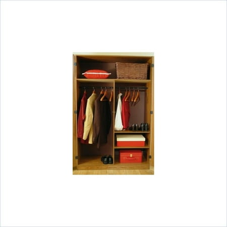 Ameriwood Home 48u0022 Two-Door Wardrobe Armoire in City Oak