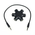 thumbnail image 1 of 2PCS Mix Colors 3.5mm Snowflake Shape 5 Way Stereo Audio Splitter Jack Earphone Headphone Adapter, 1 of 9