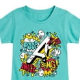 thumbnail image 3 of Marvel The Avengers - Scribble Doodles - Toddler And Youth Girls Fitted Short Sleeve Graphic T-Shirt, 3 of 5