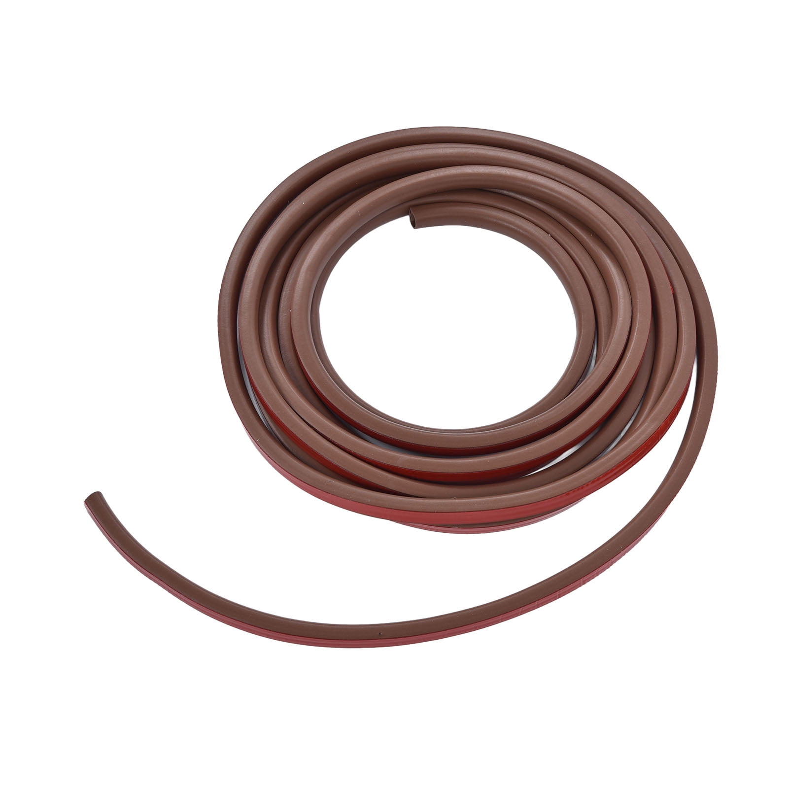 BIMZUC Silicone Rubber Weather Stripping for Doors and Windows Soundproof Dustproof Draft Stopper Seal Strip Medium Gap 19.7 ft / 6 m Brown Easy Installation Home Improvement
