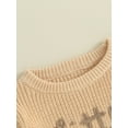 thumbnail image 6 of Musuos Baby Girl Casual Sweaters 3 6 9 12 18M Cute Long Sleeve Letter Embroidery Knit Pullover Infant Tops, 6 of 10