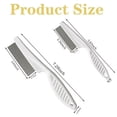 thumbnail image 2 of 2 Pcs Flea Comb Set, Stainless Steel Pet Lice Tick Remover, Large & Small for Dogs Cats Grooming, White, 2 of 6