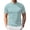 271#Sky Blue, variant on Men's Cotton Short Sleeve Mock Neck Pullover Sweaters Casual Stylish Slim Fit Basic Top