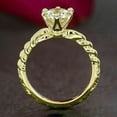 thumbnail image 2 of 2.00CT Round Cut Created Diamond Women's Solitaire Engagement Ring 14K Yellow Gold Plated 925 Silver Gift For Her, 2 of 4