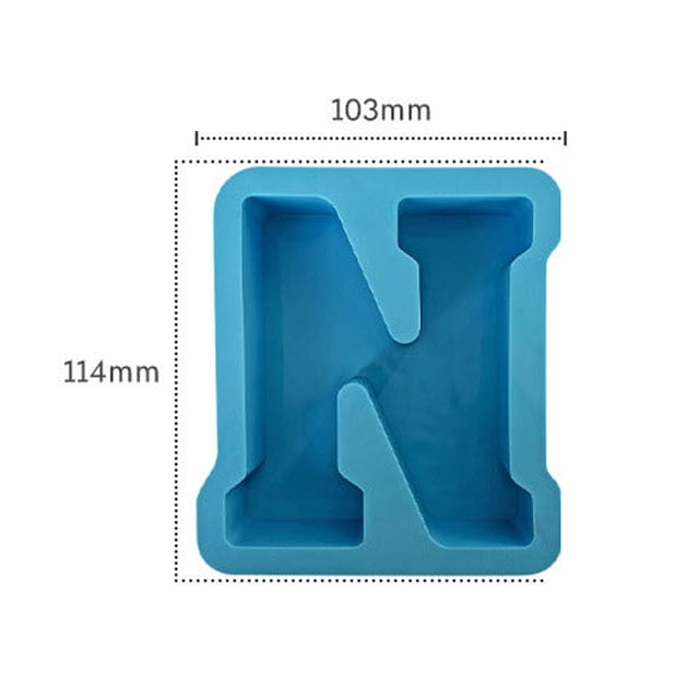 Alphabet Cake Baking Mould for English Letters, Silicone Mold for Candle Wax Soap and Resin, Reusable for DIY Crafts and Kitchen Use, Small Size for Decorations