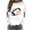 White, variant on Fall Sweatshirts for Women Trendy Long Sleeve Baseball Printed Crewneck Graphic Pull Over Casual Loose Tops (XL, Red 01)