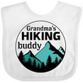 thumbnail image 3 of Inktastic Grandma's Hiking Buddy with Mountains and Trees Boys or Girls Baby Bib, 3 of 4