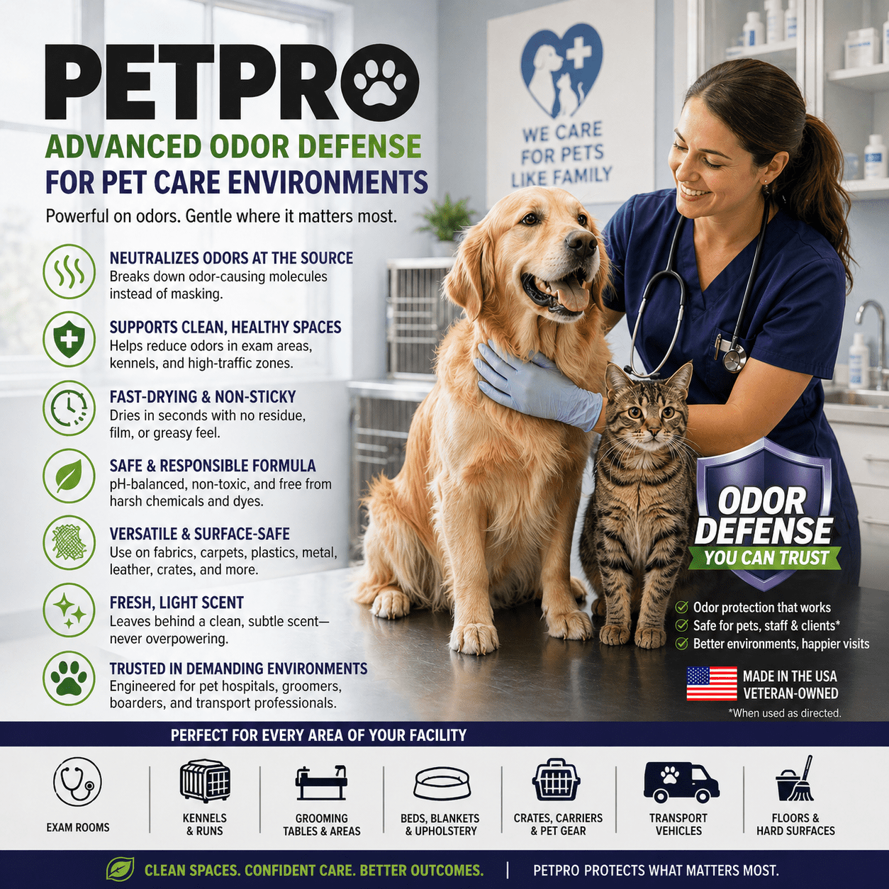 Infinity Shields PetPro, Pet-Safe, Odor Eliminator, Surface Protectant Spray, 1 Gallon W/ Remote Sprayer, Fresh & Clean Scented