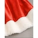 thumbnail image 4 of Vestido Navideño Santa Claus para Mujer 3 Pzas Terciopelo Rojo con Cinturón y Sombrero, Talla L, 4 of 7