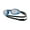 Silver Mirrored / Smoke Lens / Black Strap, variant on Sporti HydroZoom Velocity Goggles - Mirrored, UV Shield, Anti-Fog, Shatter-Resistant, Custom Fit