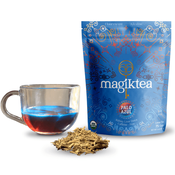 Palo Azul, Loose Tea 5 oz (75 Cups), USDA Organic, Kidneywood, Caffeine-Free by Magiktea