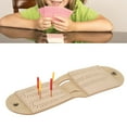 thumbnail image 1 of Leather Cribbage Board Game Set, Stable Leather And Metal Cards Game Score Board Bag Lightweight  For Game Room, 1 of 8