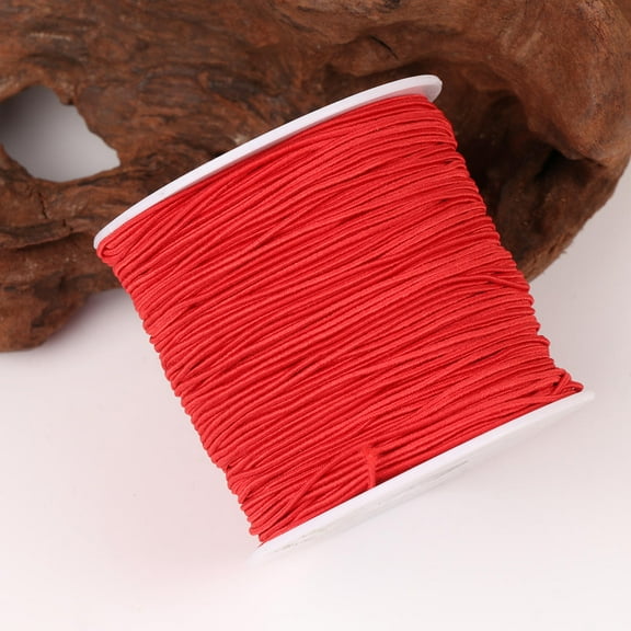 OUNONA Red Elastic String for Diy Bracelet Making 1 Roll Diy Activities