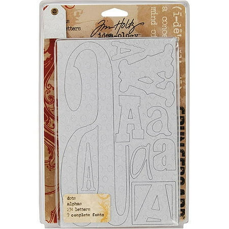 Grungeboard Alphas 26 Sheets/Pkg 5X8, Tiny Dots