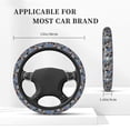 thumbnail image 3 of Cauagu Video Game Print Car Steering Wheel Cover - Universal Car Accessory for Diverse Cars for Steering Wheel with a Diameter of 14.5"-15", 3 of 7
