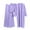 Purple, variant on Jinhomg Women's Dressy Knitted Sets 3 Piece Casual Solid Lounge Set Loose Comfy Long Length Open Front Cardigan with Sleeveless Vest and Wide Leg Pants Limited Time Deal Blue Free Size