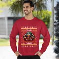 thumbnail image 3 of Christmas Sweatshirt, Team Turkey Funny Football Thanksgiving Sweatshirt, Unique Holiday Sweatshirt, Unique Autumn Gift for Men & Women, 3 of 5