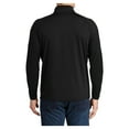 thumbnail image 2 of Mens Sport Wick Stretch 1/2 Zip Polyester/Spandex Pullover Black XS, 2 of 7
