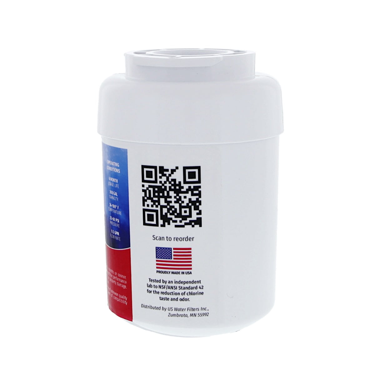 US Water Filters MWF Refrigerator Water Filter 2-pk - Replacement for GE SmartWater MWFP, MWFA, GWF, GWFA, HWF, Kenmore 9991, 46-9991, 469991, WSG-1, WFC1201, USWF Fridge Filter