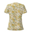 thumbnail image 4 of Naloa Cute Sunflower Print T-Shirts Short Sleeve V Neck Tees for Women Fashion Tops Trendy Lightweight Soft Casual Summer Outfits Clothes, 4 of 5