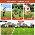 thumbnail image 2 of AOVOX Manual Lawn Aerator Tool with 15 Spikes, 32"-35" Adjustable T-Handle Aerator for Lawn, Automatic Dirt Ejection Design, Heavy Duty Yard Grass Aerator for Soil Compaction, Black & Orange, 2 of 8