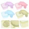 thumbnail image 2 of 4pcs Dispenser Storage Meal Containers Multi-functional Sealed Preservation Storage For Snack, 2 of 4