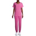 thumbnail image 5 of ClimateRight by Cuddl Duds Short Sleeve V-Neck Scrub Top (Women's ), 5 of 6