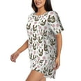 thumbnail image 2 of Naloa Flowe Rooster Women's Short-Sleeved Pajama Set, Loungewear, Summer pajamas, Breathable Cozy - 3X-Large, 2 of 9