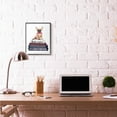 thumbnail image 2 of Stupell Industries Fashion Designer Pet Dog Bookstack Blue Red Watercolor Framed Wall Art by Amanda Greenwood, 2 of 8